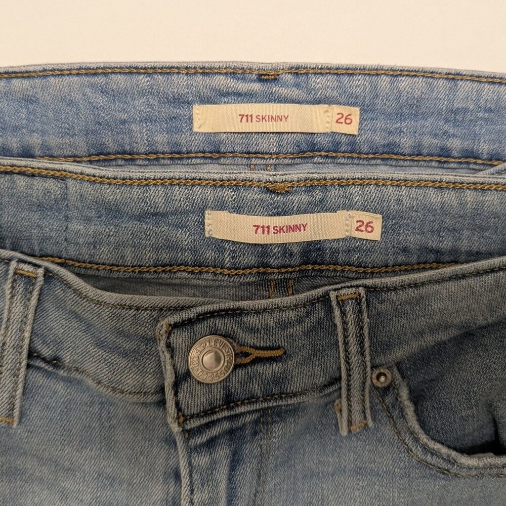 LEVI’S 711 SKINNY DENIM JEANS Bundle Size 26